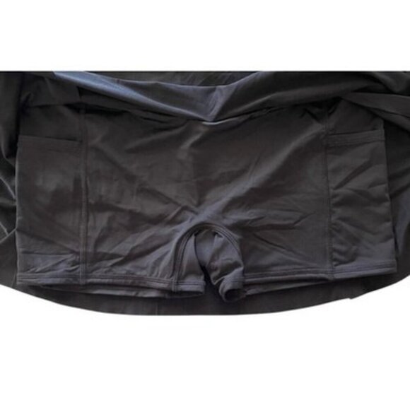 COCO REEF Black Serene Cross Over Swim Skort V Waistband Skirt Size S NWT $76 - Picture 2 of 5